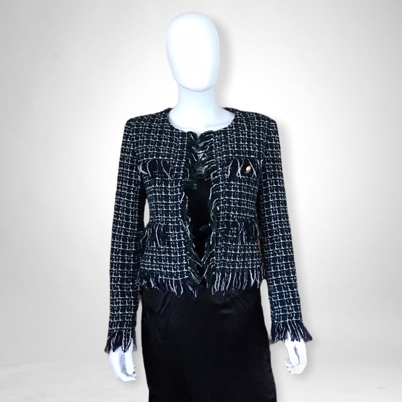 J.O.A. Suit Jacket w Fringe Details, S - Picture 2 of 8